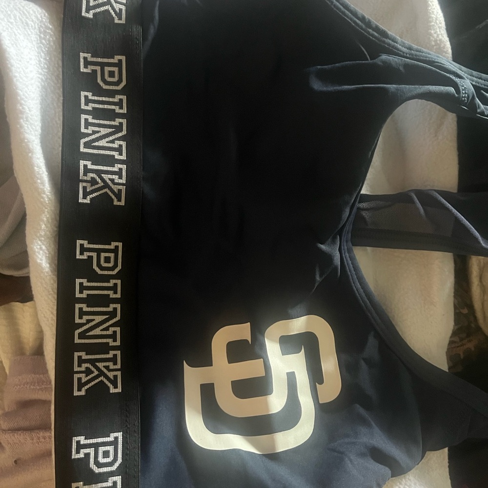 Victoria secret PINK navy blue sports bra San Diego padres sports bra